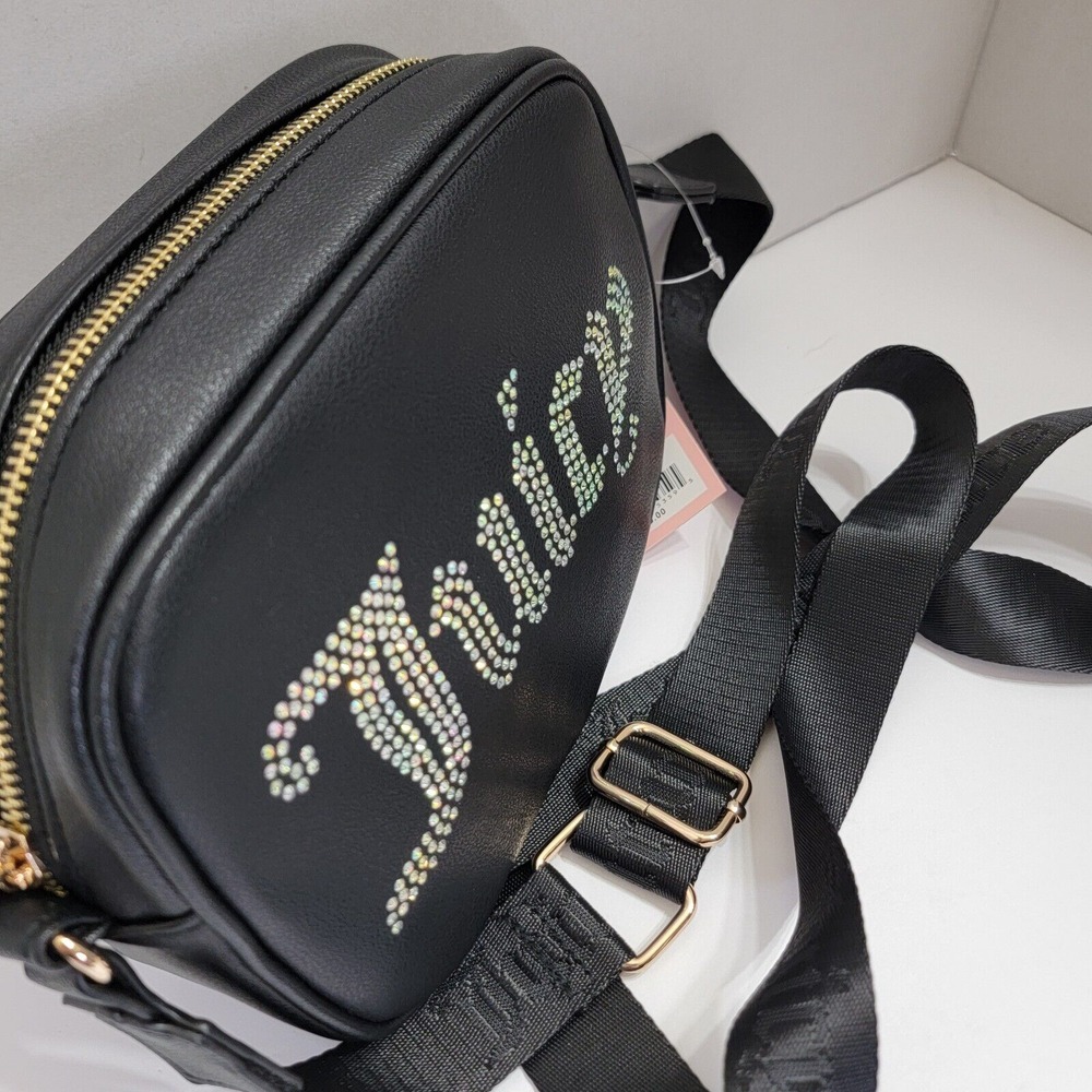Juicy Couture Obsession Licorice Gothic Bling Crossbody Bag NWT!